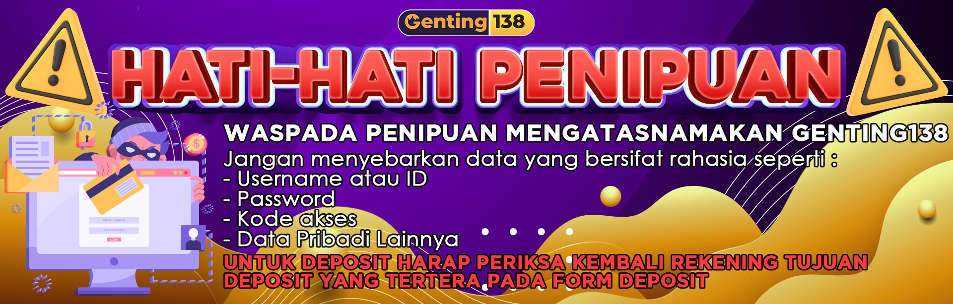 HATI - HATI PENIPUAN